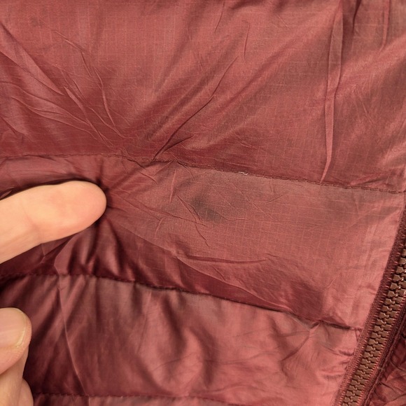 Patagonia Jacket Womens Large Red Down Sweater Hoody Hooded Puffer STY84711 - Picture 2 of 13
